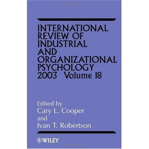 International Review of Industrial and Organizational Psychology