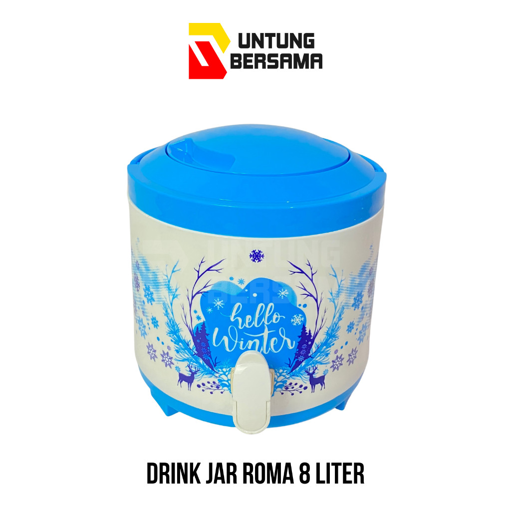 DRINK JAR ROMA 8 LITER THERMOS TEMPAT AIR PANAS DINGIN GLOBAL EAGLE
