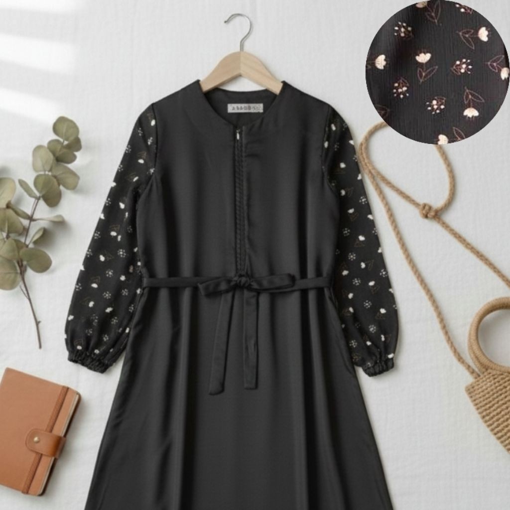 SHD_SHOP Ready Stok | Azalea dress gamis motif daily casual