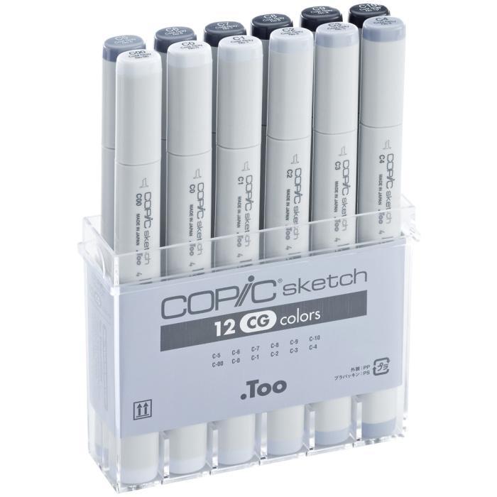 COPIC SKETCH SET 12CG