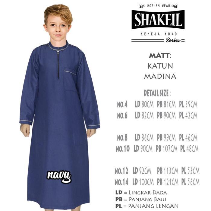 [PROMO] Gamis Anak Laki-laki / Jubah Anak Tanggung Bahan Katun Madina Shakeil By Ardhani Terbaru 202