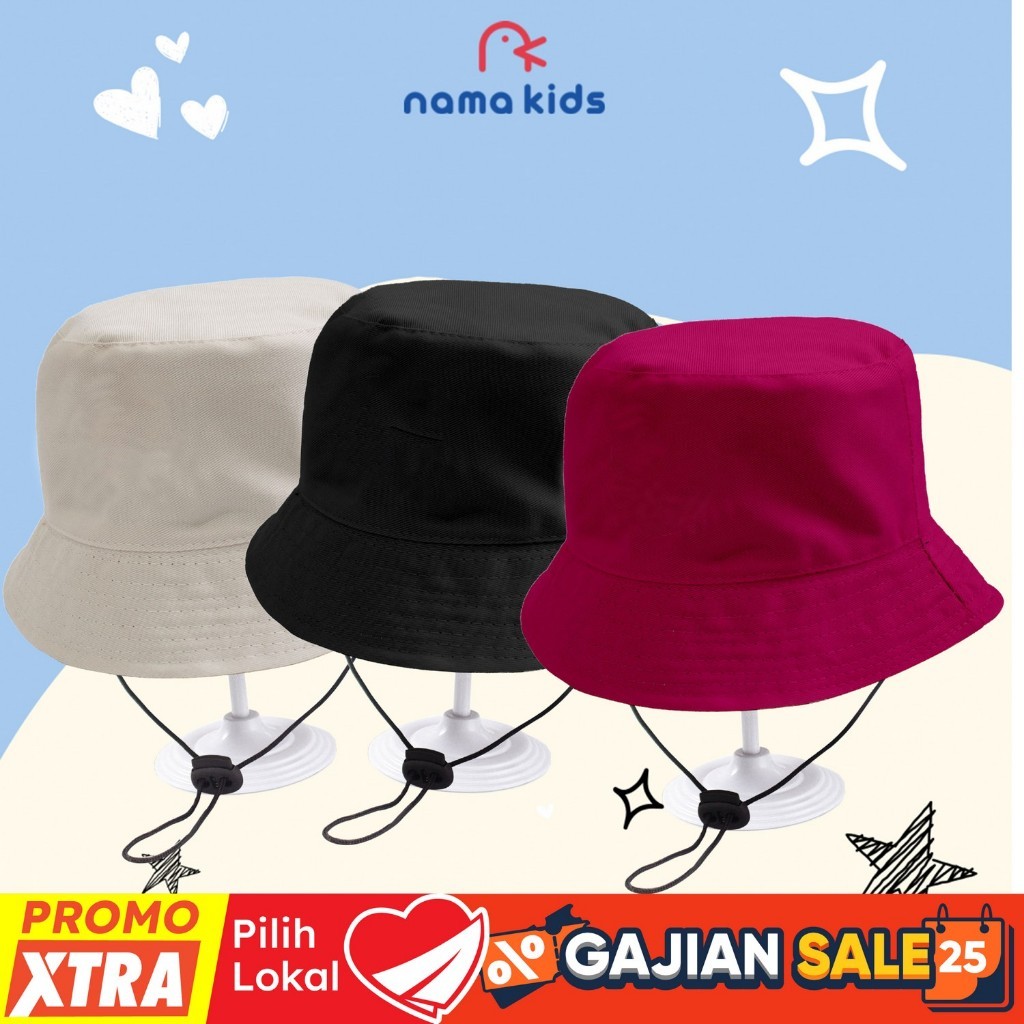 TOPI BUCKET ANAK POLOS TOPI BUCKET ANAK TALI POLOS TOPI BUCKET BAYI TOPI BUCKET ANAK LUCU TOPI BUCKE