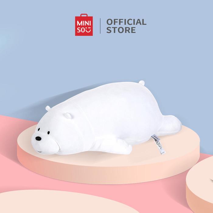 MINISO Boneka Tidur We Bare Bears Boneka Lucu Anak Mainan Tidur 54cm Bear Boneka Mewah Mainan Bayi B
