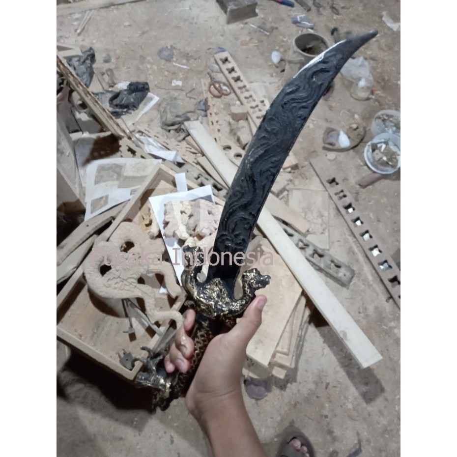 pusaka naga kembar emas full kuningan emas perunggu hasil semedi p60