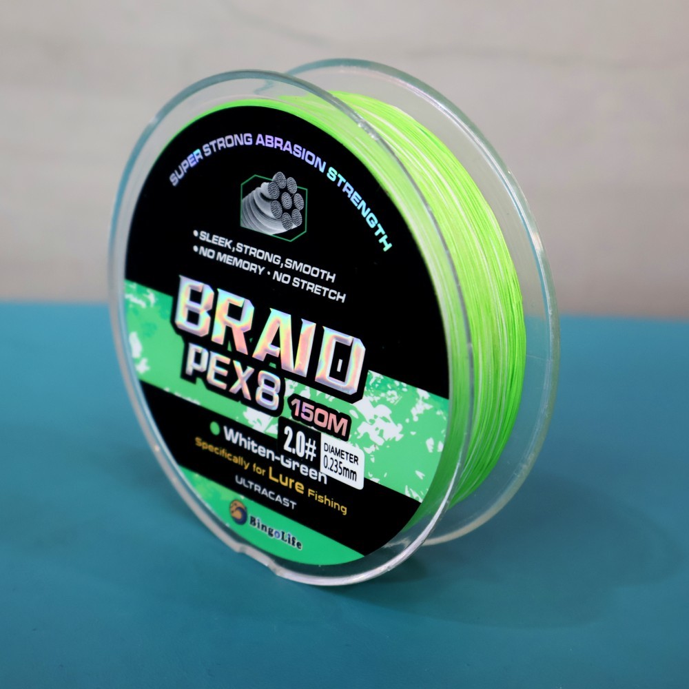 Bingolife Benang 150m PE X8 Casting 0.12mm~0.5mm Tenggelam Lure Fishing