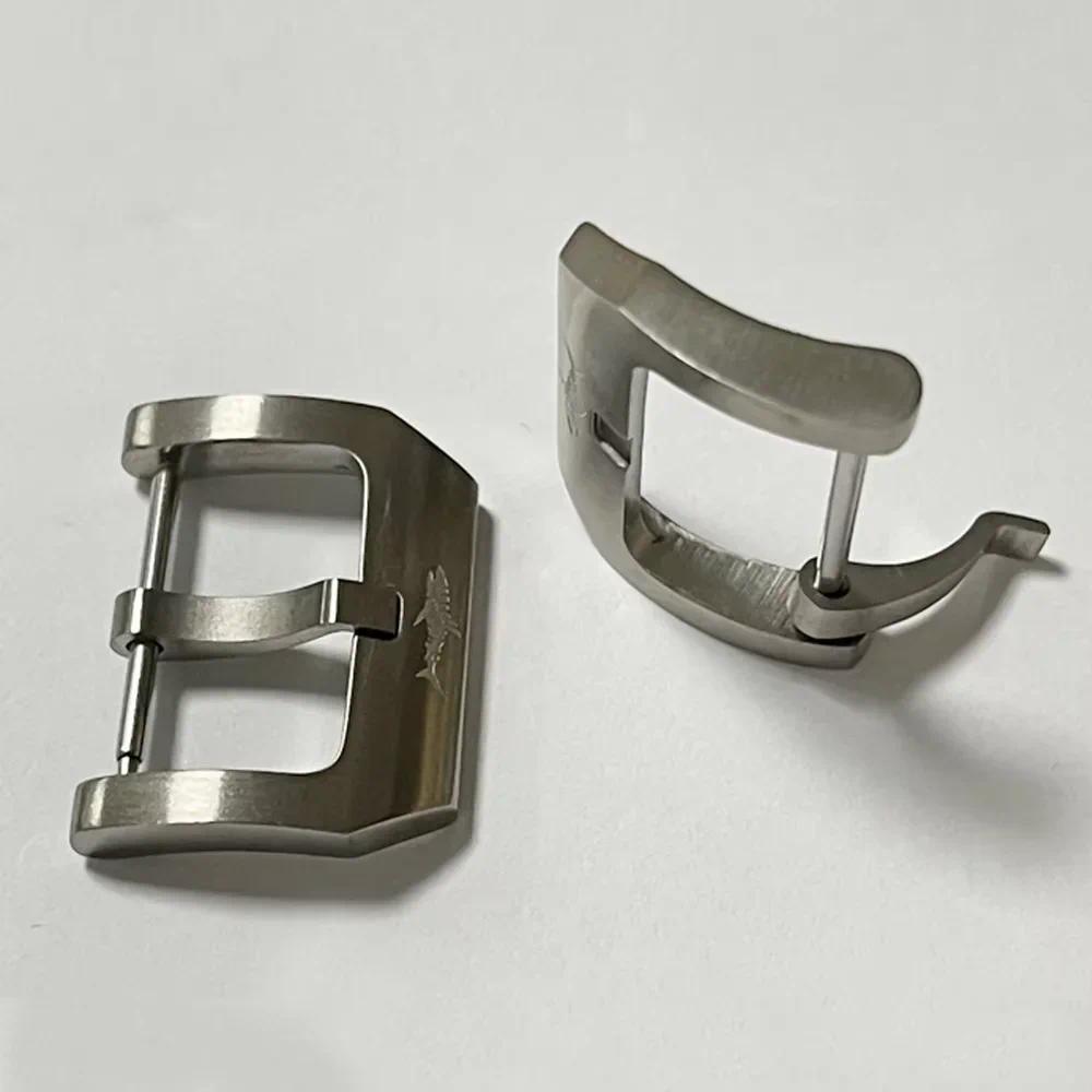 Watch Parts Solid Heimdallr 1820mm Width Titanium Material Leather Strap Buckle Suitable For Watchba