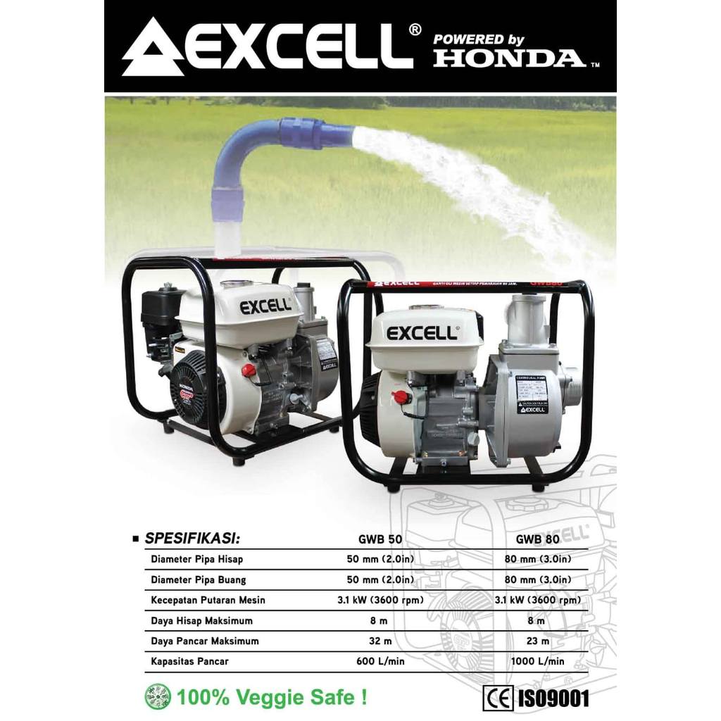Mesin Pompa Air 2 Inch HONDA EXCELL GWB20 / Mesin Pompa Air Irigasi 2 Inch HONDA EXCELL GWB20