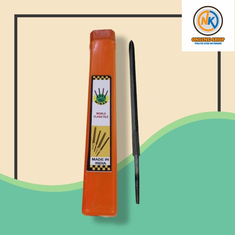 NK_ONLINESHOP MENJUAL Kikir MINAR 4 INCH KIKIR Gergaji India Segitiga Ex. Slim