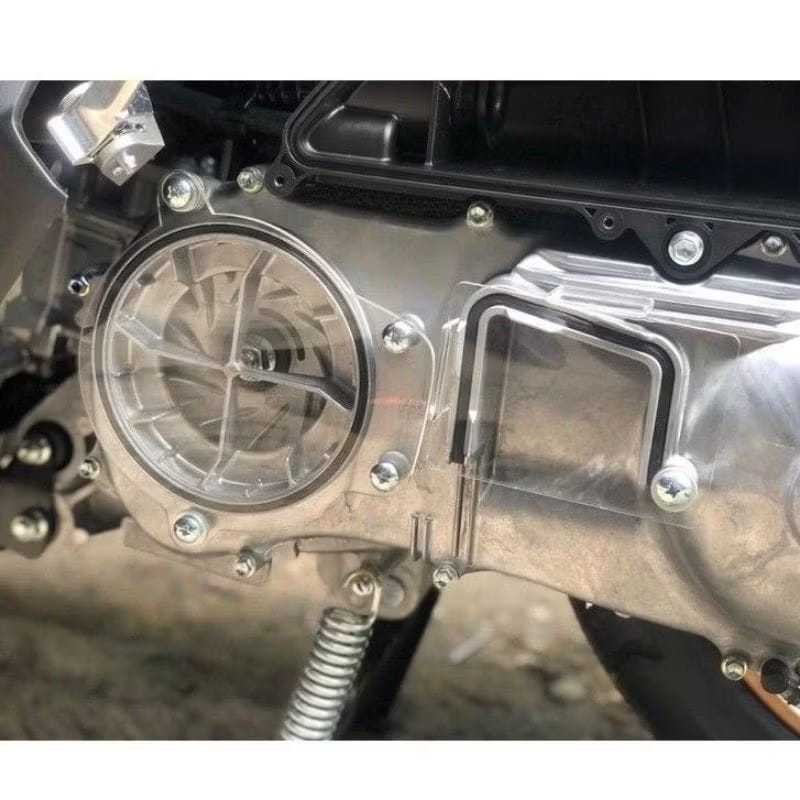 COVER PELINDUNG CVT AEROX OLD TRANSPARAN TUTUP CVT AEROX OLD AKRILIK TRANSPARAN VCT55