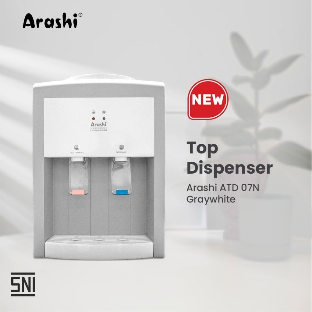 Arashi Top Dispenser ATD 07N Graywhite 400W Normal & Panas ORI BERGARANSI - DV