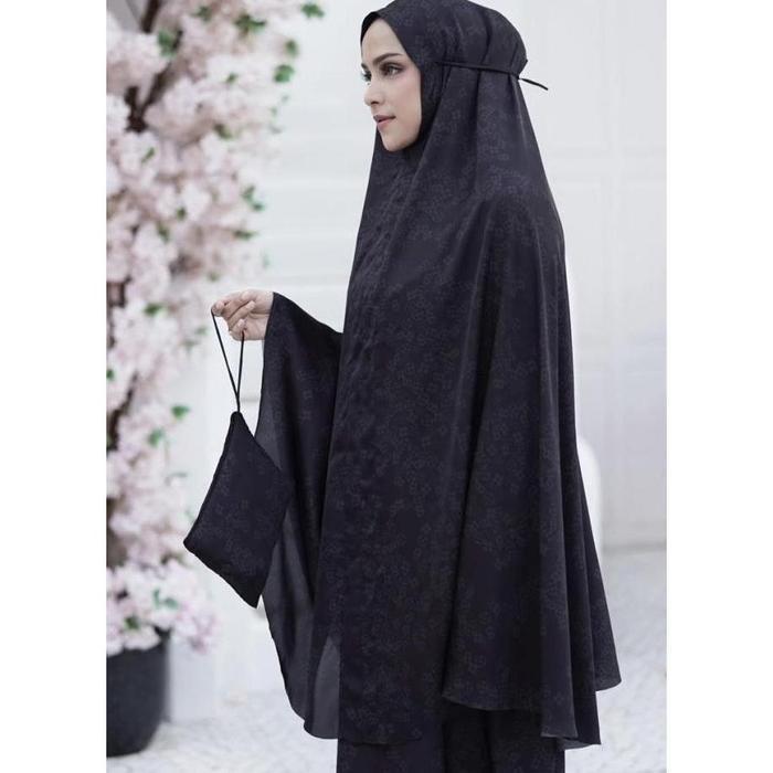 Toni Buttonscarves Prayer Robe Monogram Scramble Truffle (Mukena)