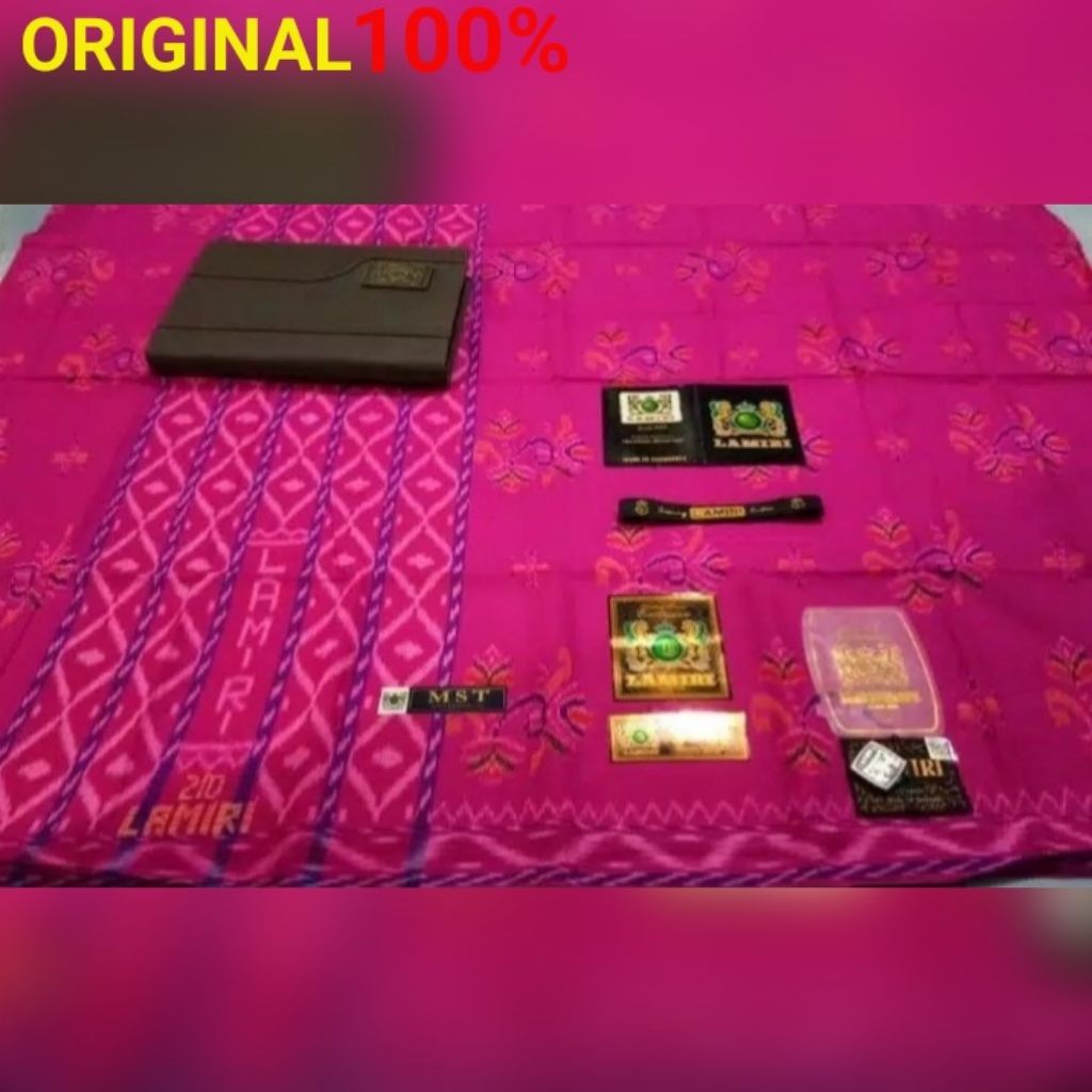 [ORIGINAL 100%] SARUNG LAMIRI ORI PABRIK TERLARIS MST S90 FULL SUTRA MOTIF KEMBANG HIJAU