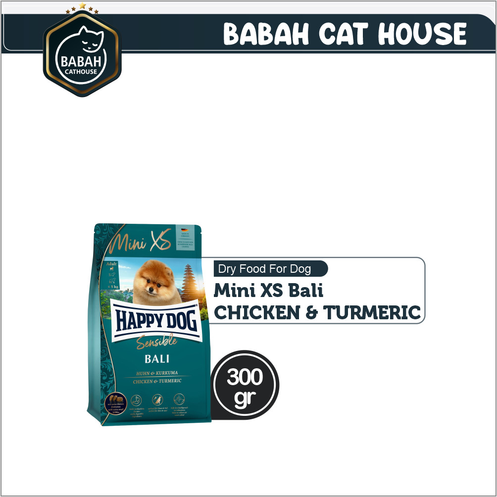 300gr HAPPY DOG MINI XS BALI supreme dog food hc exrta small breed rc pomeranian makanan anjing pom 