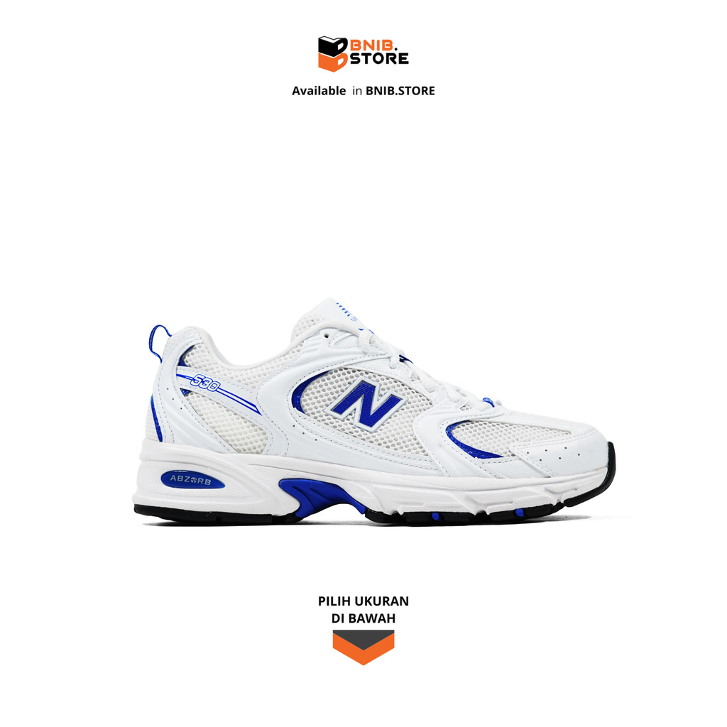 Sepatu Sneakers NB 530 White Blue Original
