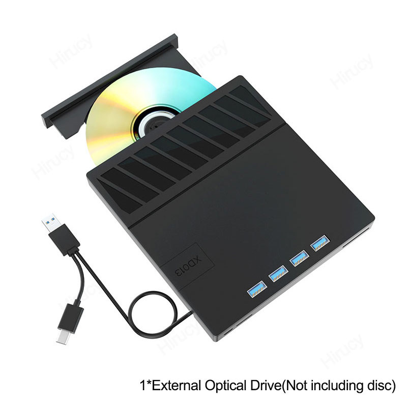 USB 30 TypeC Multiplication External Bluray Optical Drive CDDVDBD +RW Player Burner Writer Reader Su