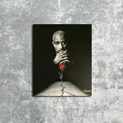 Big Salle  Poster Dinding Tupac Shakur Art Rapp