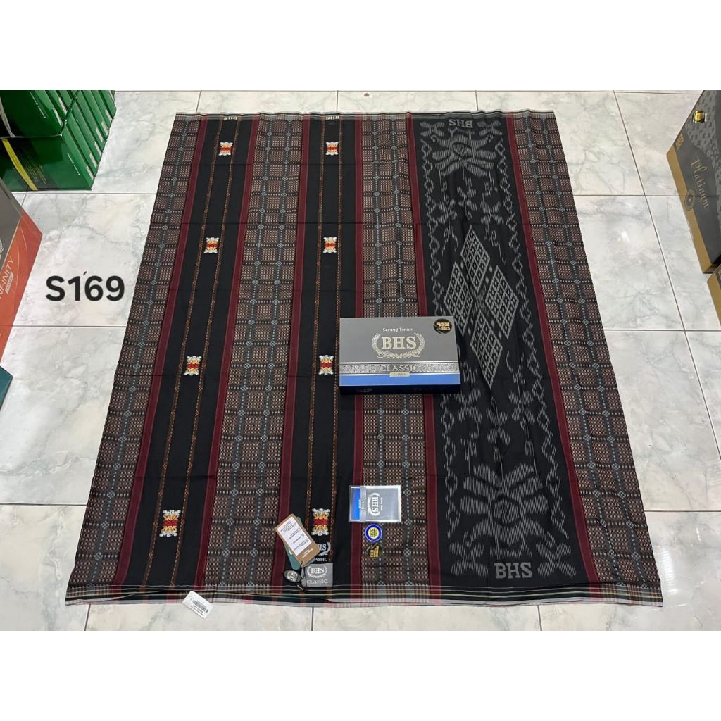 Sarung BHS Classic Silver Songket Sutra Asli