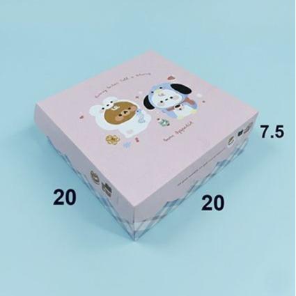 ( isi 12 ) Kotak Kue MEMORY ukuran 20 x 20 / Cake Box / Dus Nasi Pastel / Dos Roti motif / Box Nasi 