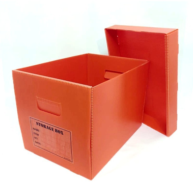 Kardus Plastik / Box Arsip & Dokumen ukuran luar 35x25x25,5 cm