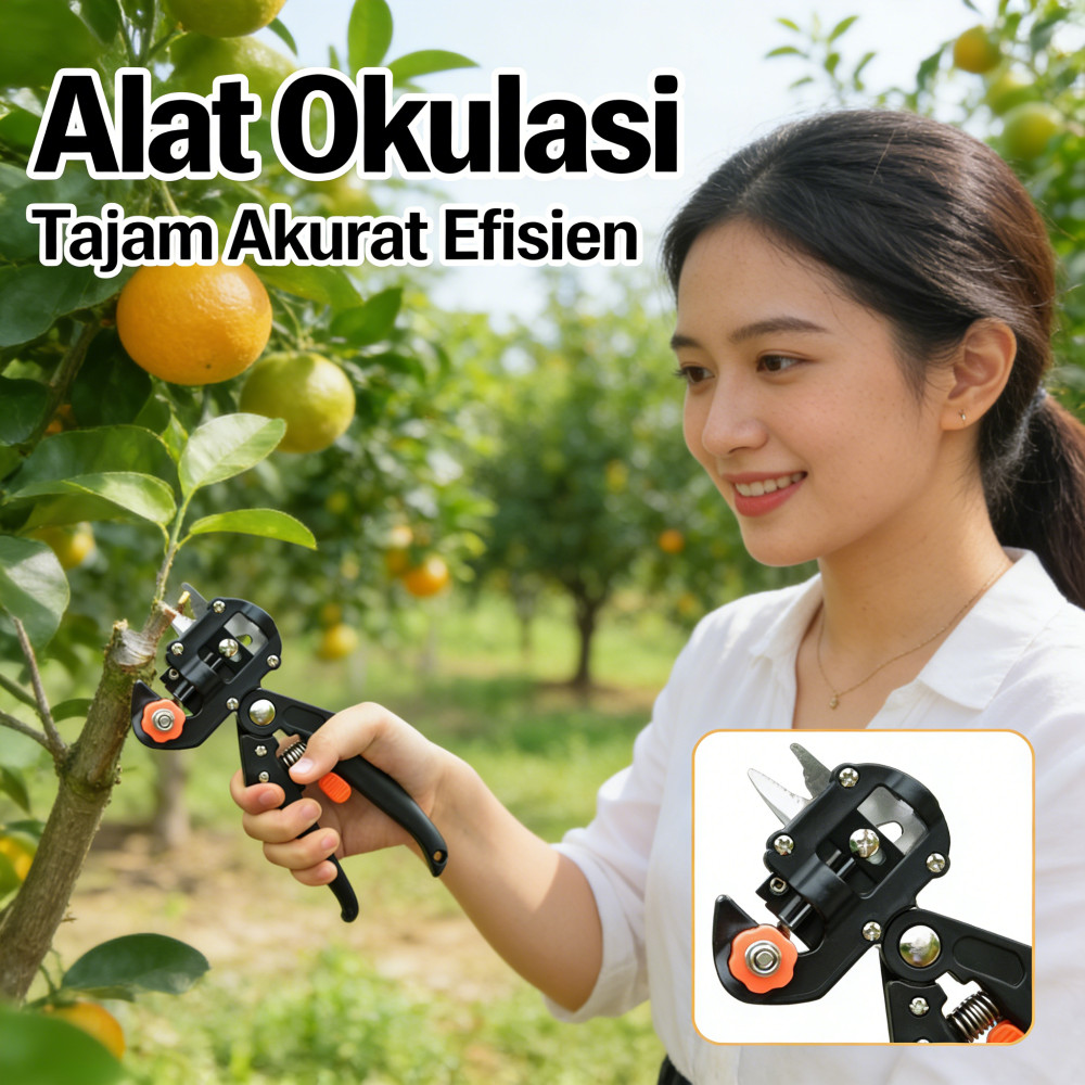 Peralatan okulasi pohon dan bibit Mesin pemangkasan okulasi Alat okulasi Pisau okulasi Gunting okula