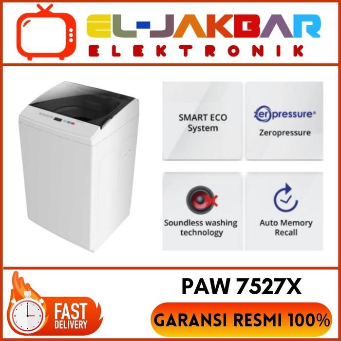 Polytron PAW 7527X Mesin cuci 7.5 Kg New Zeromatic PAW-7527X PAW7527X