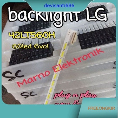 LAMPU BL BACKLIGHT LED TV LG 42LT560H 42LT560 BL STRIP