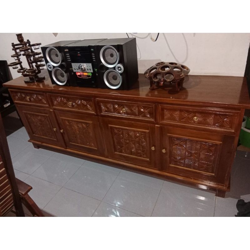 Buvet Tv Minimalis Jati Jepara P_2meter