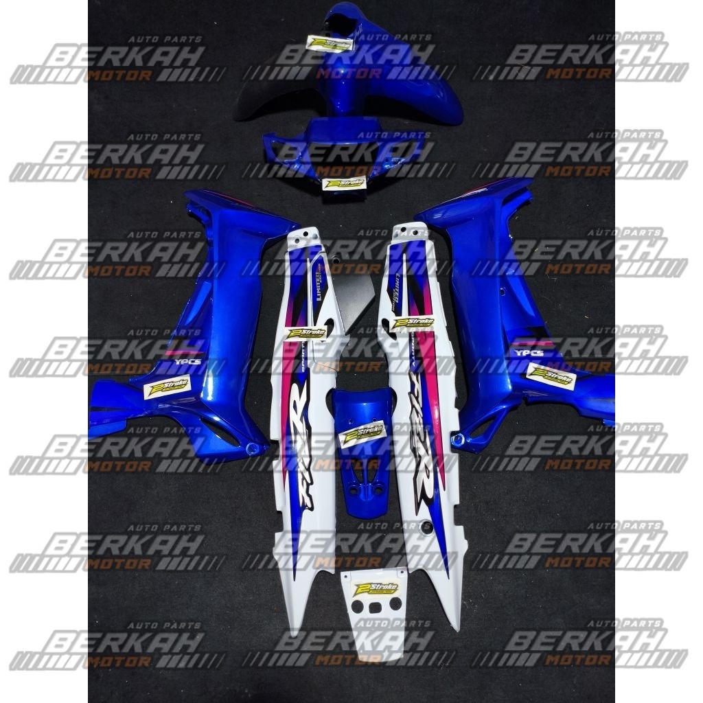 Cover Body Fizr Full Set Halus Body Fizr Dualtone Biru Silver Pink Body Set Halus Yamaha Fizr F1zr