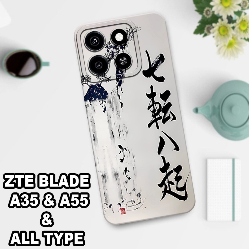 21/ Softcase karet lentur untuk ZTE BLADE A35 & A55 2024/Motif  kaligrafi/case ZTE BLADE A35 & A55  