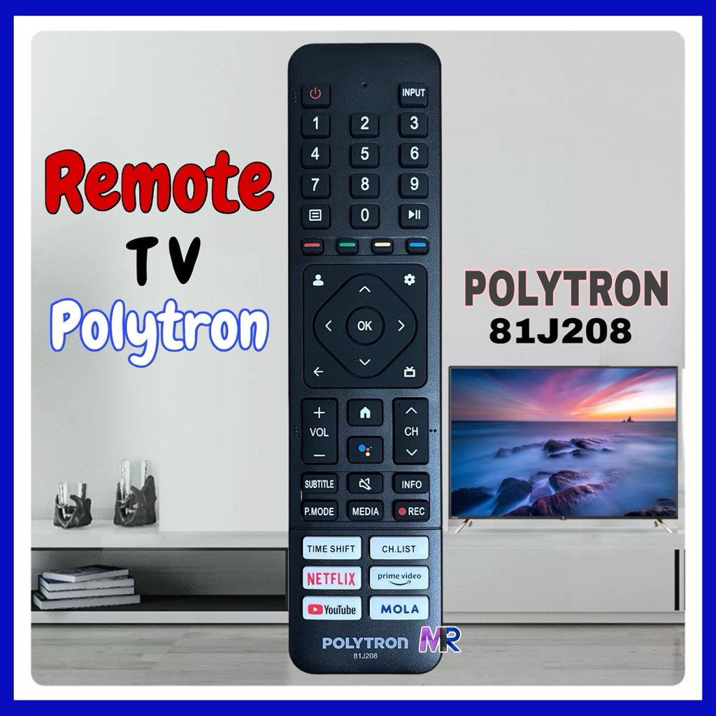 Remot Remote TV POLYTRON SMART TV 81J208 II