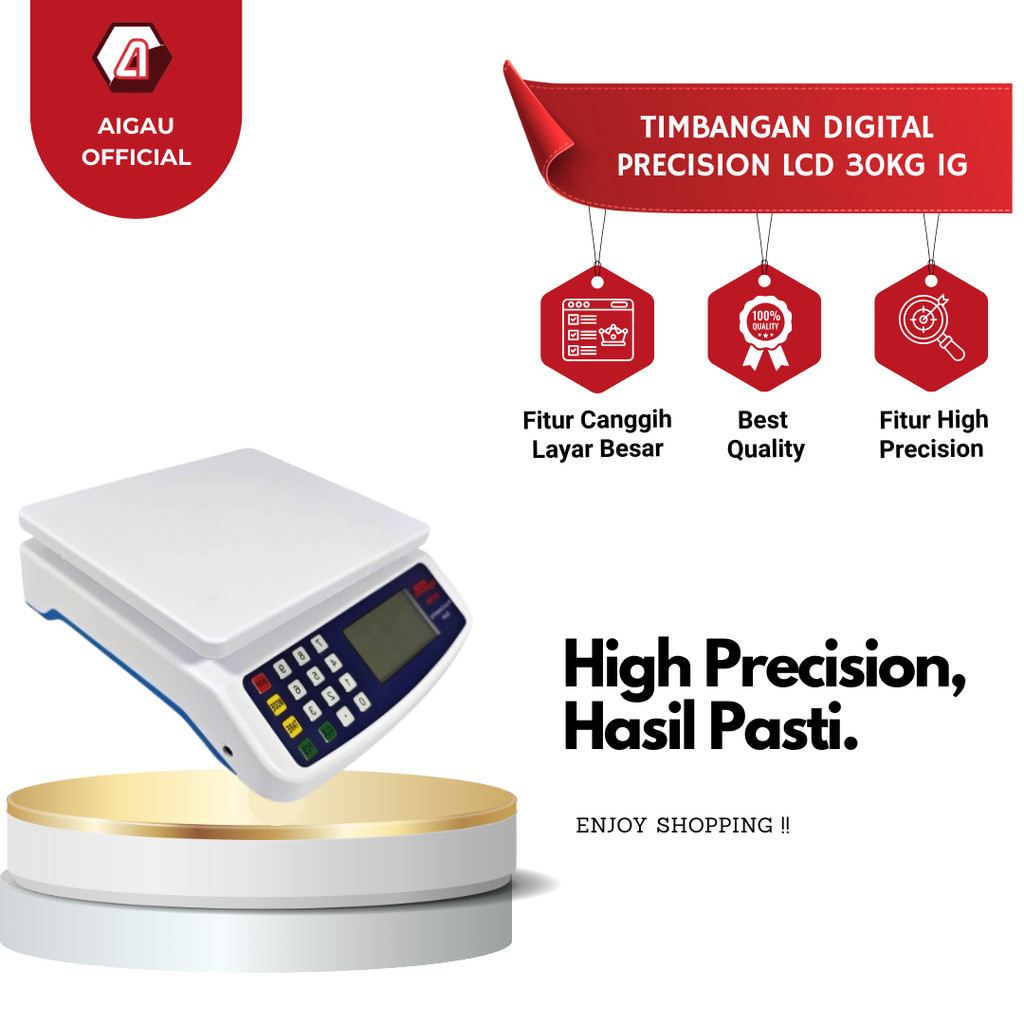 AIGAU Digipounds Timbangan Digital Precision LCD Scale Food Plastic - DT580