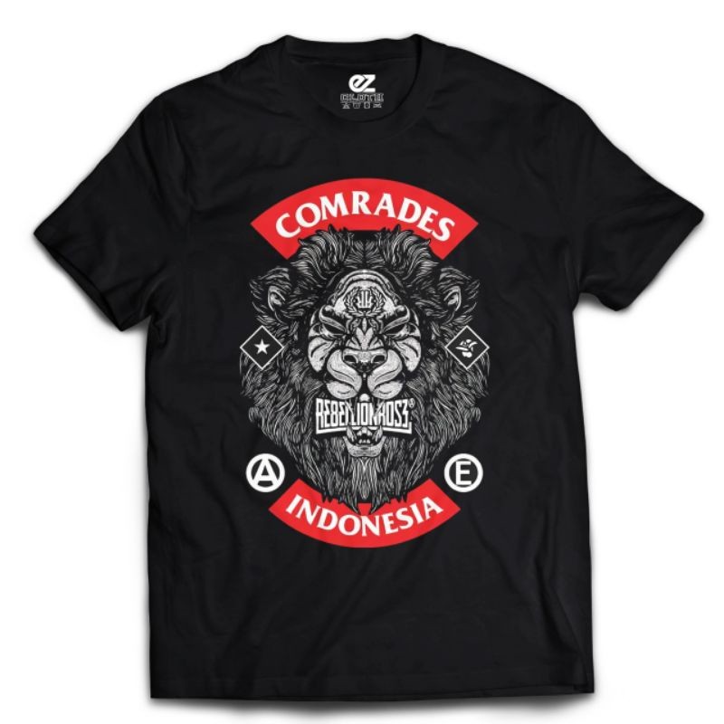 Shirt T-shirt Rebellion Rose | Comrades Indonesia Ready Stock/COD