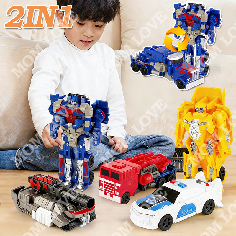 2IN1 Transformer Robot Mainan Mainan Mobil Robot Yang Dapat Diubah Bisa Berubah Otomatis Jadi Robot 