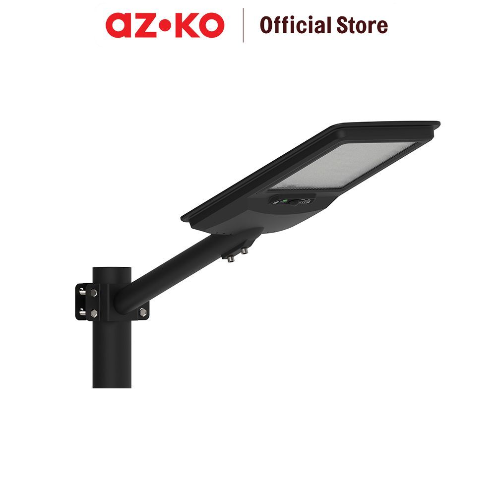 AZKO Krisbow Lampu Jalan Led Solar Integrated 24 Watt 4800 Lumens 6000K - Hitam Lampu Penerangan Pju