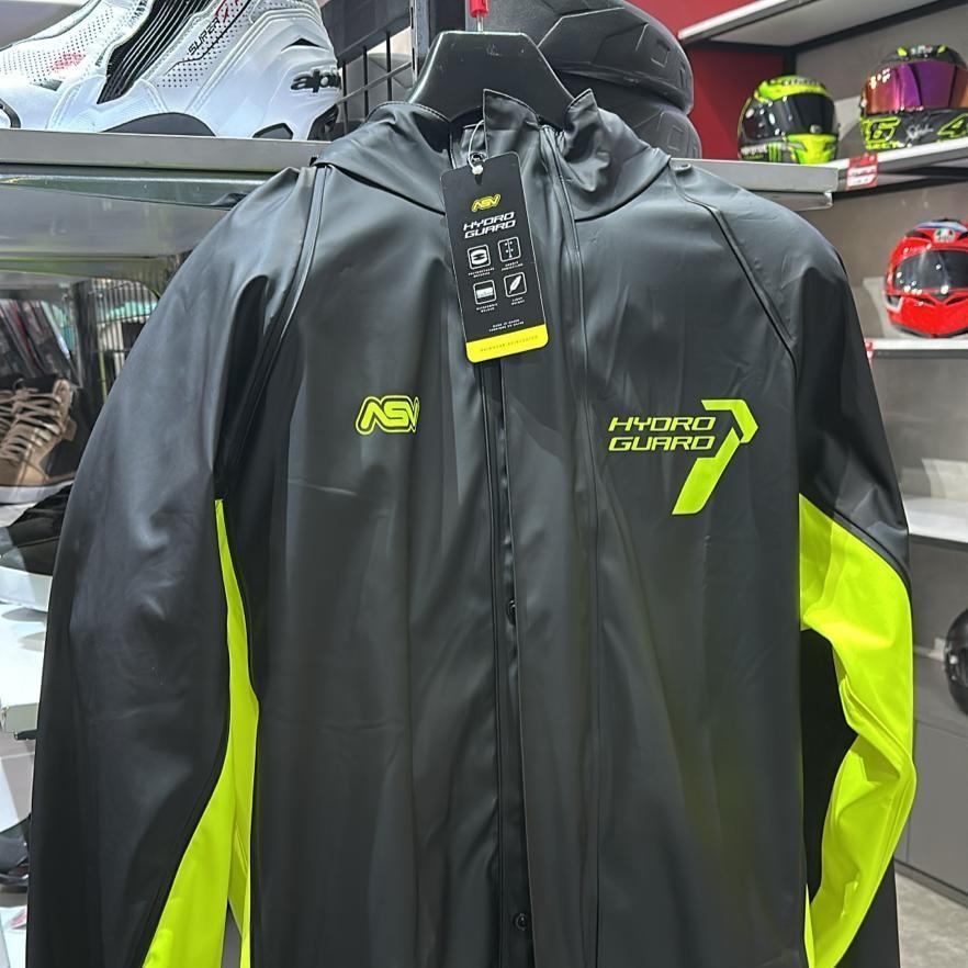 Jas Hujan - ASV Hydro Guard Black Fluo Yellow Raincoat