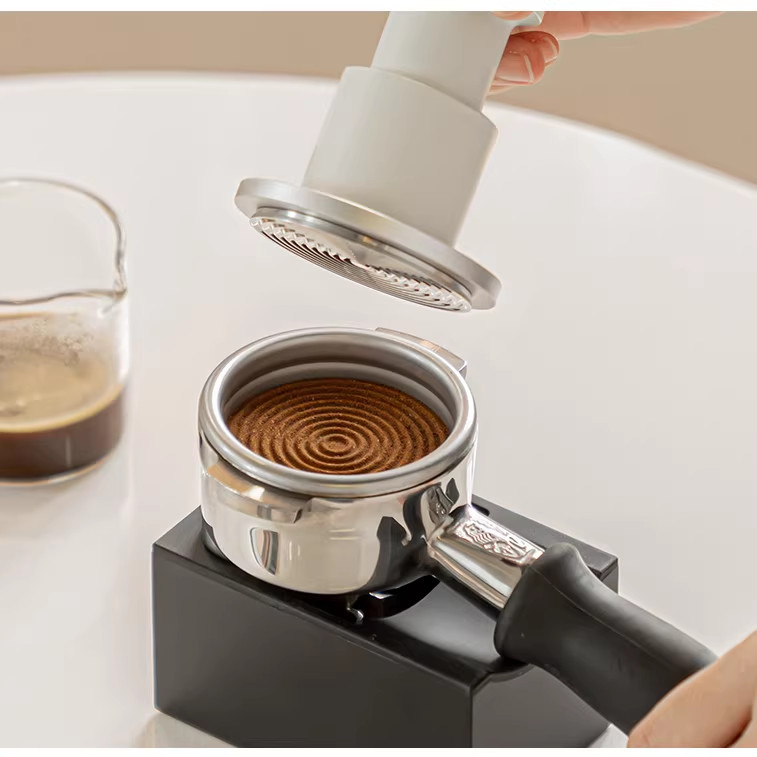IN STOCK TIMEMORE 584mm Flat BottomedThread Base Espresso Tampers Stainless Steel Impact Powder Hamm