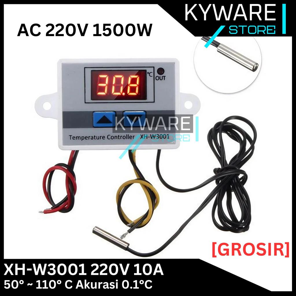 KYWARE XH W3001 Digital Thermostat XH-W3001 Temperature Controller AC 220V