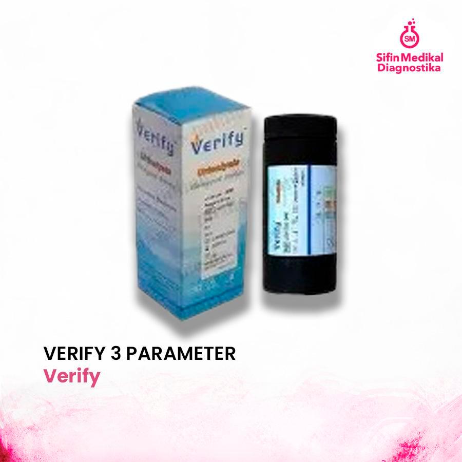 Verify Urinalysis Strip 3 Parameter – Strip Tes Urine 3P