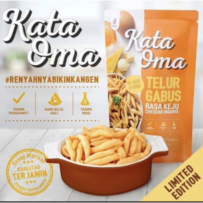 KATAOMA Telur Gabus Cemilan Rasa Telur Asin - Keju Cheddar Inggris - Gula Aren - Sambal Balado Kata 