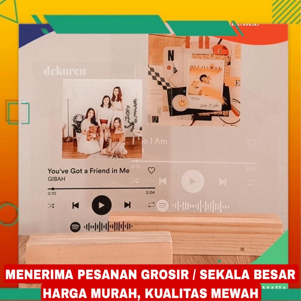 Stand wood / stand holder / tatakan acrylic/kayu