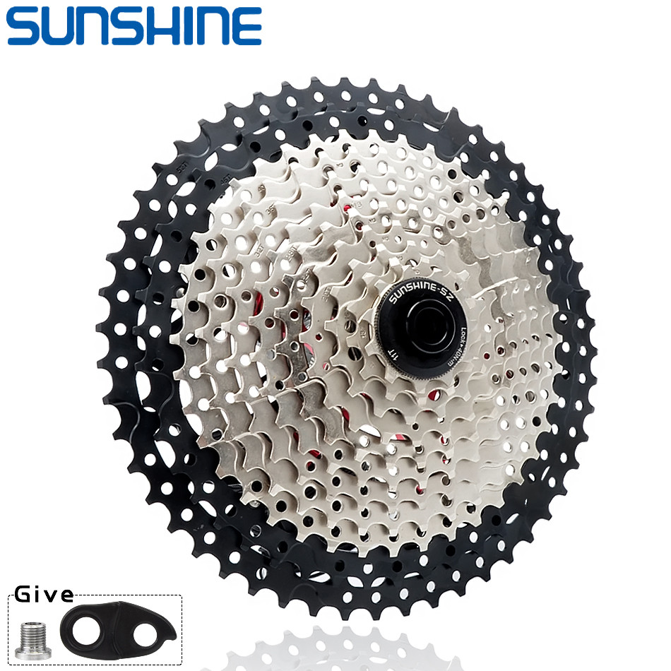 SUNSHINE Bicycle Cassette 8/9/10/11/12Speed Freewheel 32/36T/40T/42T/46T/50T/52T Sprocket HG Structu
