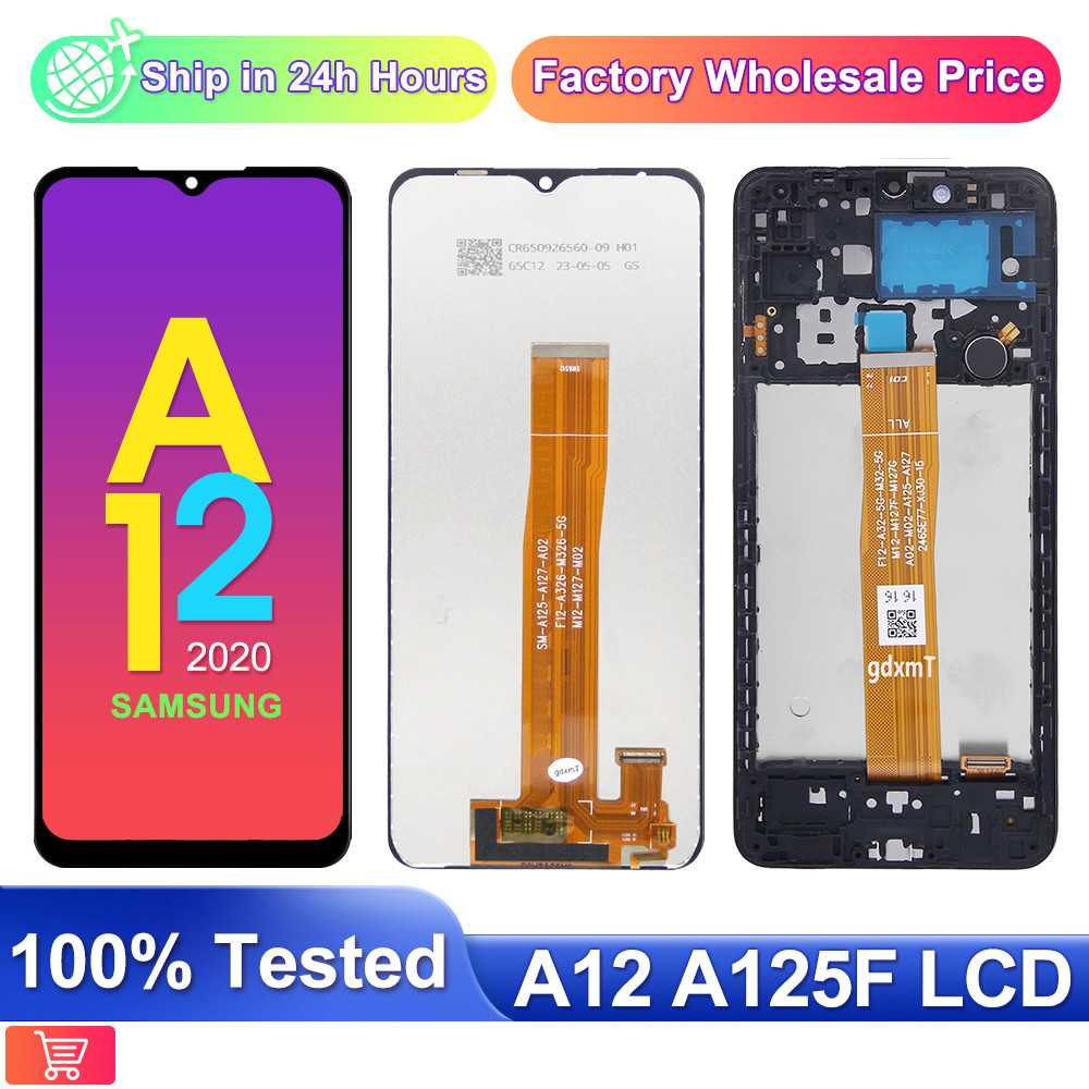 6.5" For Samsung Galaxy A12 Nao LCD A127F A127M A127U LCD splay Tou Screen gitizer Assembly For Sams