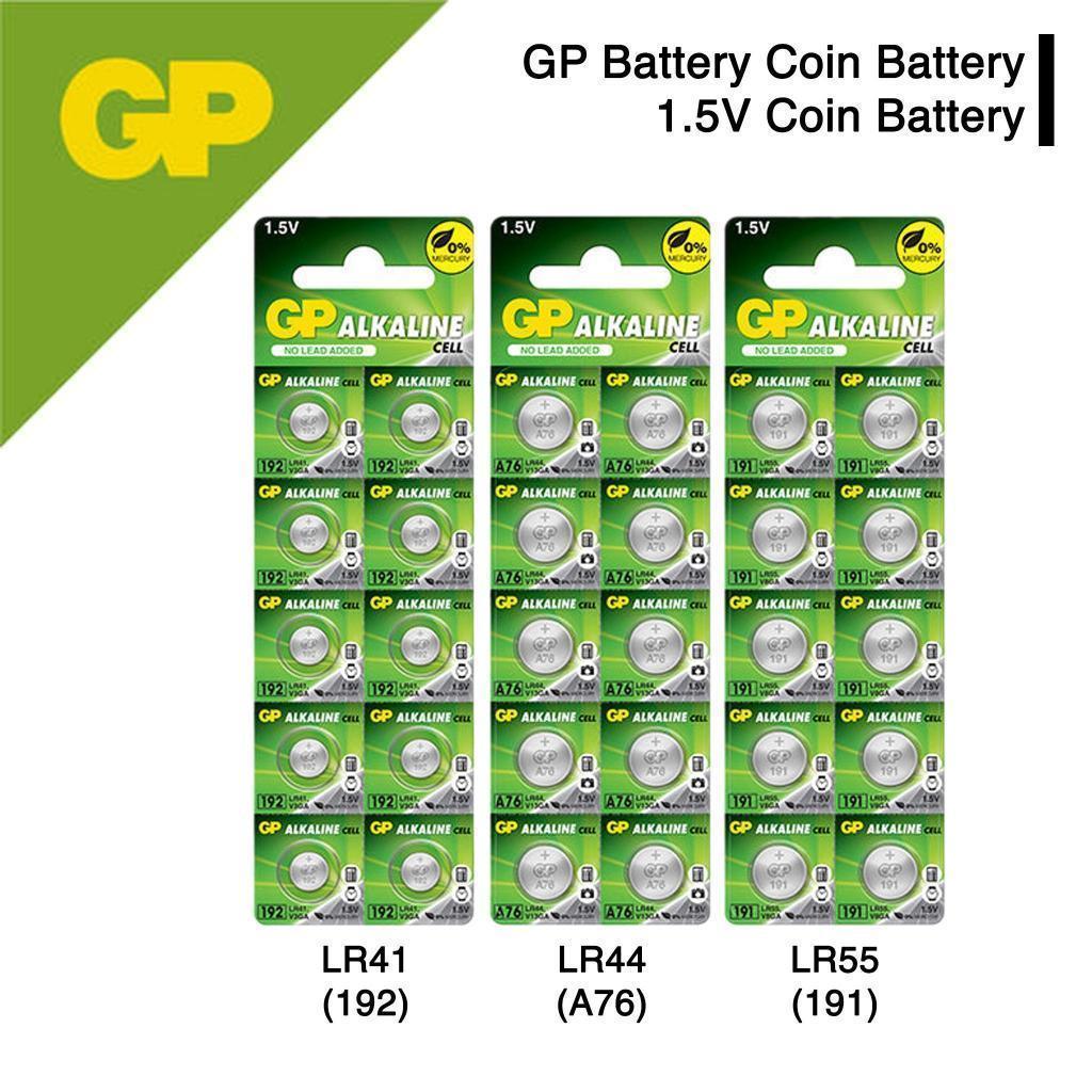 Baterai Battery Batre Jam Kancing Koin Bulat LR41 LR43 LR44 LR55 LR626 H1014