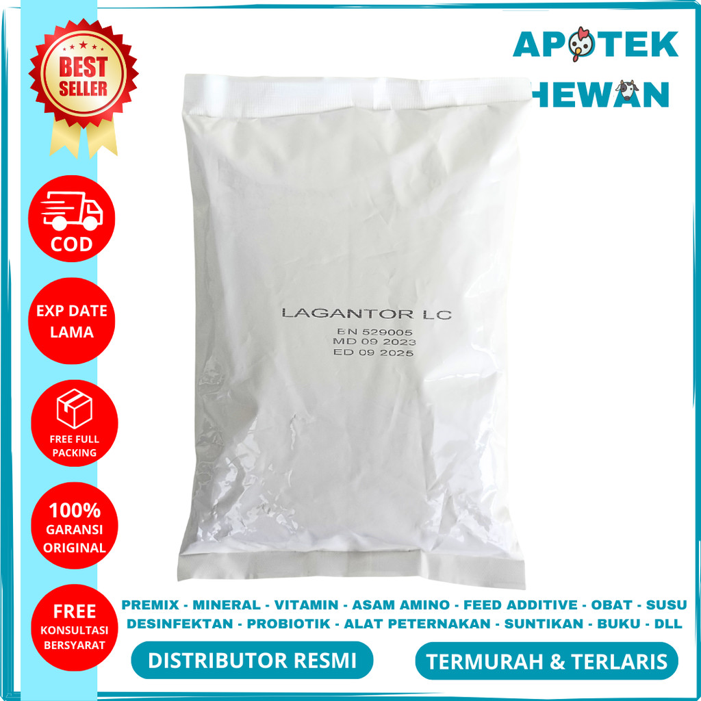 LAGANTOR LC (Lactating Cow) 1 KG - Premix Khusus Sapi Perah dan Kambing Perah Optimalkan Produksi Su