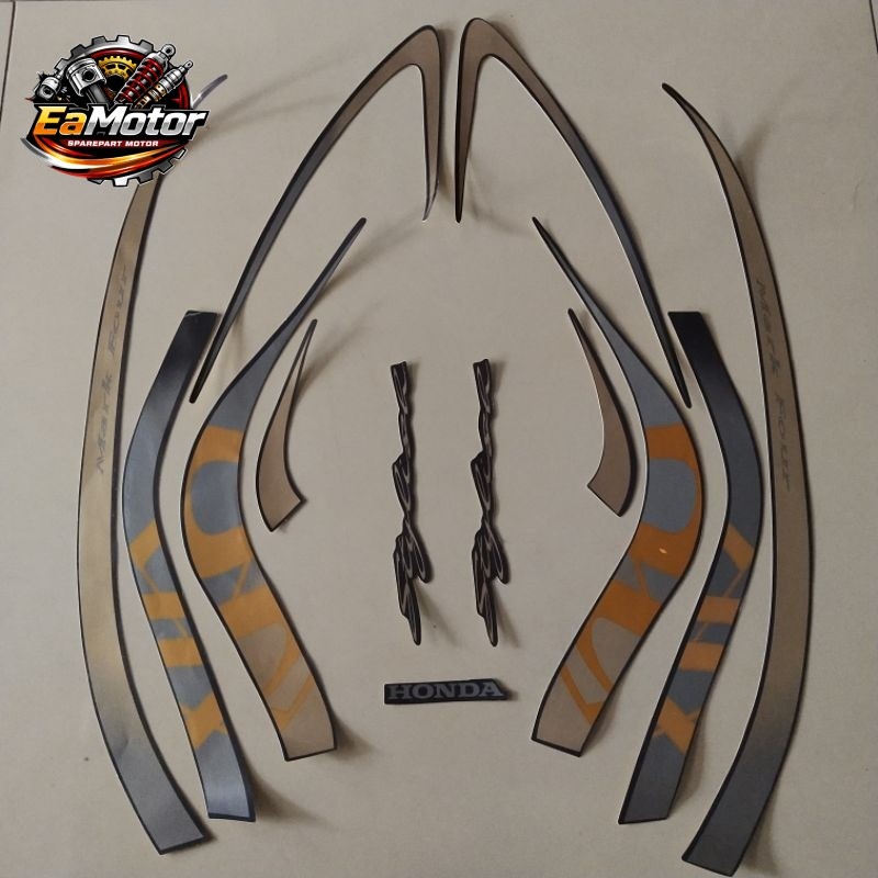 stiker striping motor honda scoopy 2021 grey brown list body standar  Berkualitas