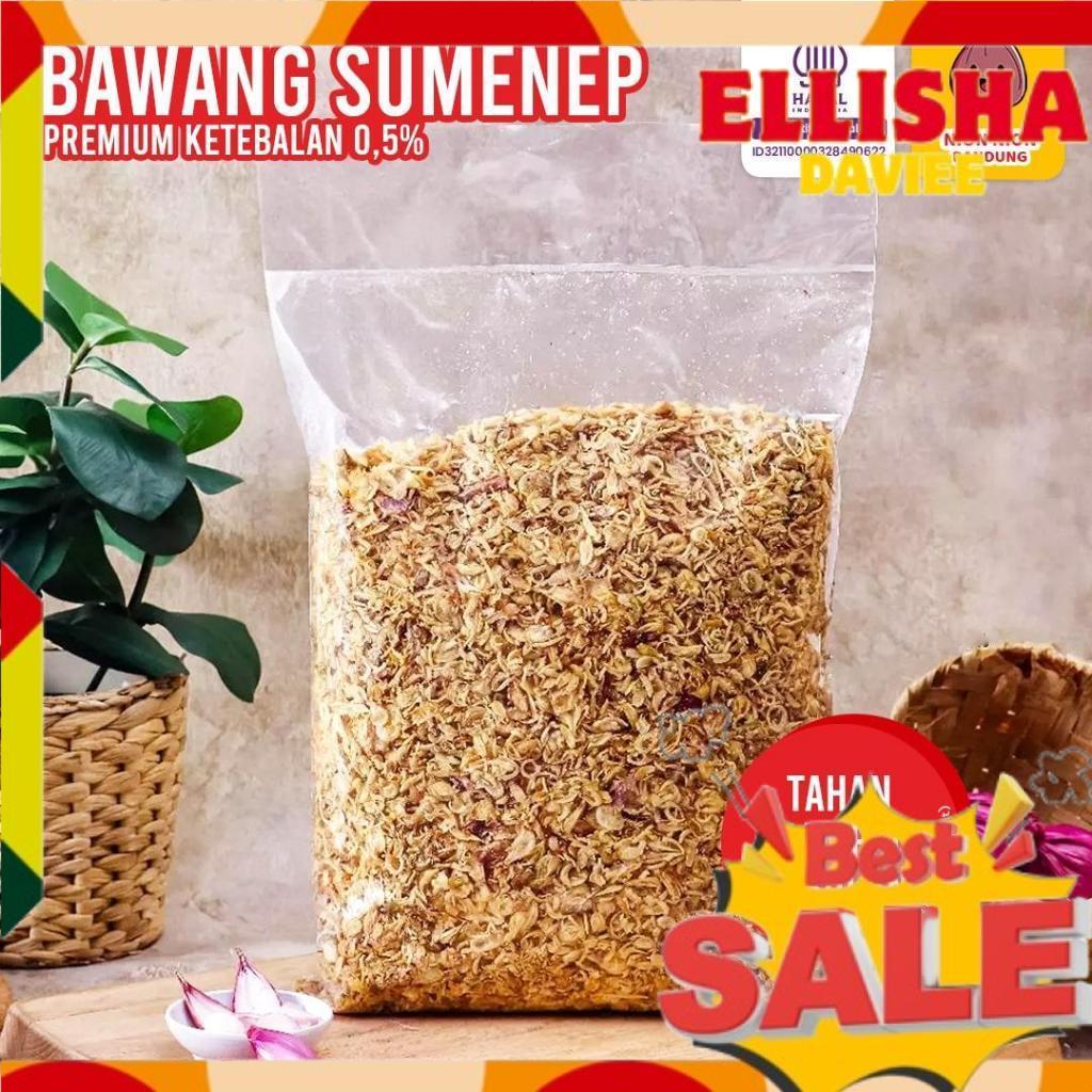 Bawang Merah Goreng Brambang Goreng Sumenep Asli 1 Kg Gurih Renyah Grosir