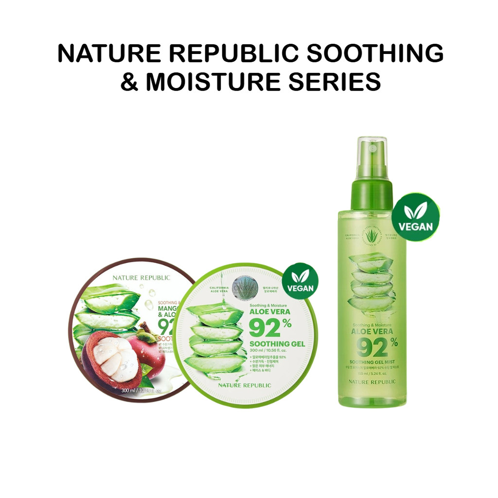 Najmia Ofc NATURE REPUBLIC Soothing & Moisture Series l Mangosteen & Aloe 92% Soothing Gel l Aloe Ve