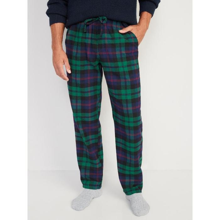 Flannel Pajama Pants (Unisex - bisa dipakai Pria/Wanita) - 8136 - RED BLACK PLAID, XS