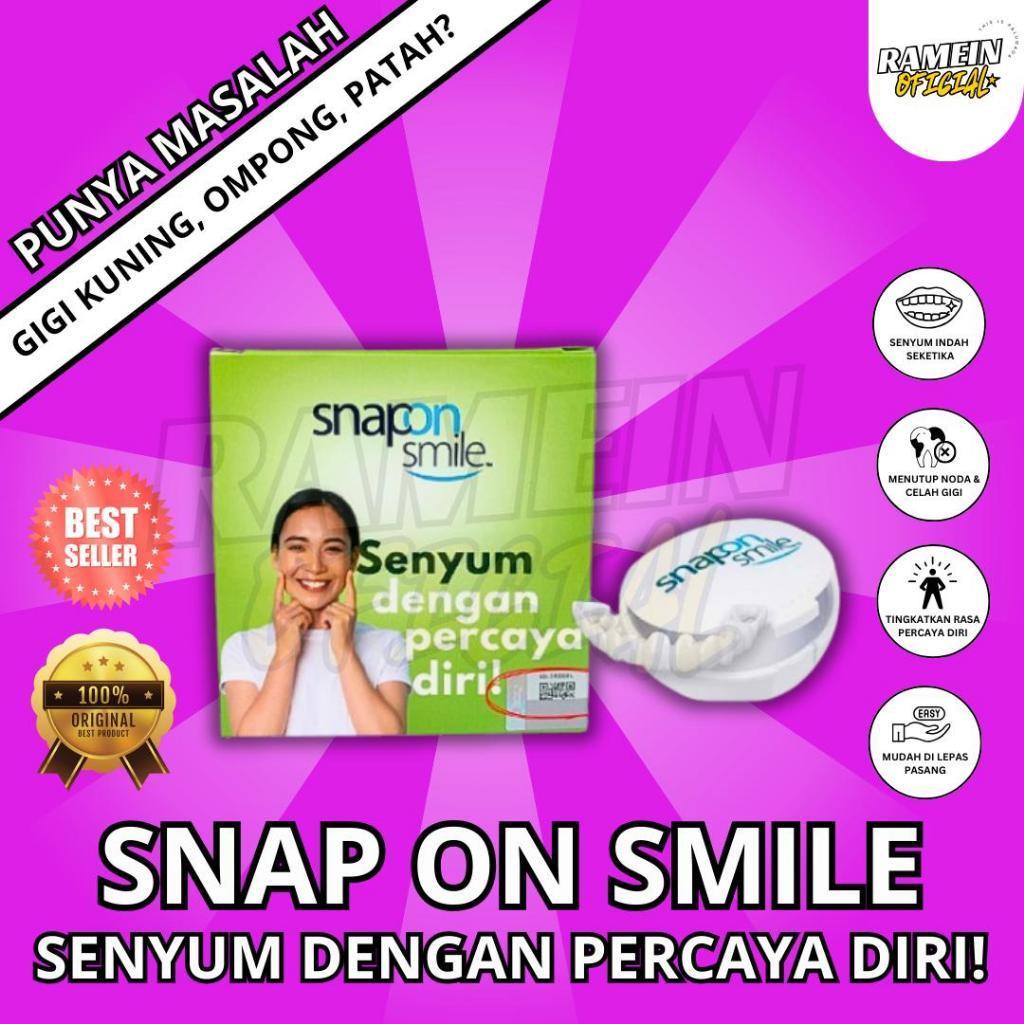 GEBYAR PROMO  ORI 100% ORIGINAL Snap On Smile Gigi Palsu Veneer Gigi Perapi Pemutih Instan Renggang 