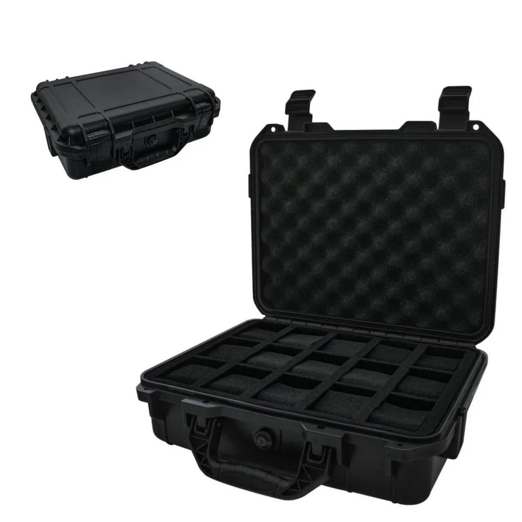 15 Grid Waterproof Watch Box Collection Watch Antique Protective Safety Box Thickened With Sponge Mo